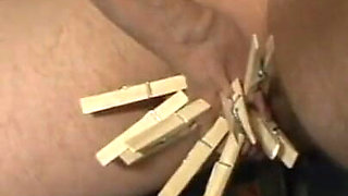 Masked man big cock pinching humiliating