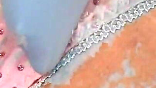 Vibrator Stuffed Sloppy Pussy Clenching in Ecstasy