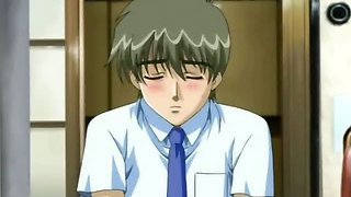 Big meloned hentai vixen stripping lingeria and getting wet