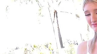 Naughty Melody Marks Gets Covered in Stepdad's Cum