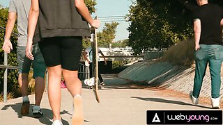 College Vixens Savannah Sixx and Gia Derza Strip Naked by the Pool Then Ravenously Worship Each Other