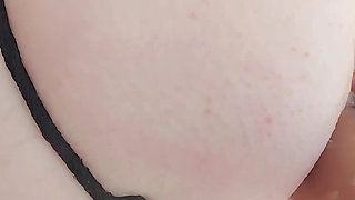 POV Fuck Machine Doggystyle Squirt Close up Creamy Pussy Clit Piercing Thong Aside Massive Dildo