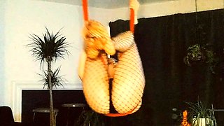 Amateur redhead masturbates then gives a blowjob