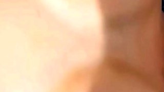 Amateur young brunette enjoys dildo on solo masturbation