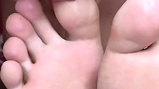 Funny, Dirty, Nasty Foot Fetish with an Erect Penis