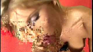 Big tits blonde POV blowjob ends with facial