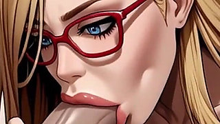 Blonde Blowjob on the Beach, Ai Animation