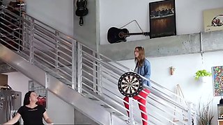 Curvy stepdaughter gives her super-sexy stepdad a deep deep