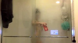 Amateur Babe with Humongous Titties Masturbates Solo