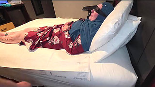 Hijabi Cripple Stripped Gagged and Flogged