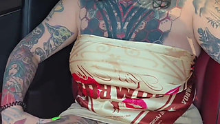 StepMom Catches StepSon Touching Himself in the Car with Her.