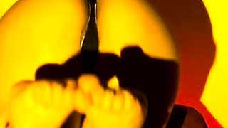 Worship of Lady Milf's feet and luxurious wet pussy