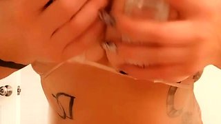 Big boobs milf masturbates with her dildo