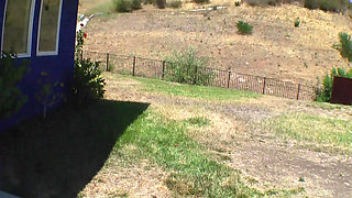 Sunbathing girl decides that it's time to fuck