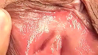 Rough threesome fuck with tight hairy pussy