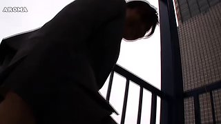 Outdoor Balcony Fingering and Hardcore Riding Fun