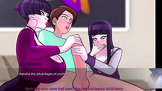 Hinata From Naruto Is Fucked in a Threesome as a Part of Therepy!!