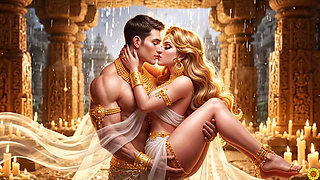 Desi Couple Ki Full Night Hot Romance - Gold Jewelry Wali Sexy Bhabhi Aur Muscular Husband Ka Bedroom Passion