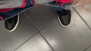 Compilation Dirty Used Panties & Public Pissing - Showing Soaked Panty Liner Close up