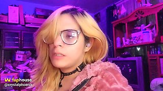 Crystal Phoenixs Shemale Sissy Gags on Necklace in ASMR Church