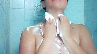 Taking a bath