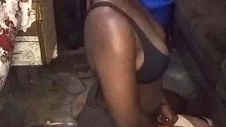 Hot Ebony Babe on Yoga