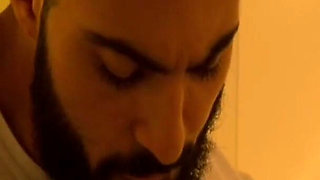 Cute teenage babe is having a great time in the kitchen