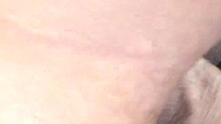 Ebony tight cunt for white penis and internal cumshot