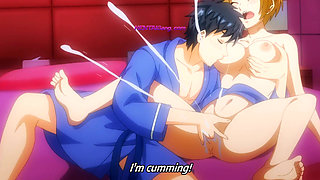 Cute newlywed begs for more as hubby licks and fingers her to orgasm - Exclusive Hentai (ENG Subs)