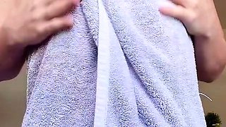 Close up teen foot worship