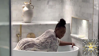Sultry Soak: Giana's Naughty Bath Tease