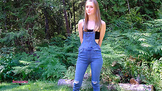 Peeing Overalls and Masturbating