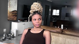 BIG TITS Ebony TEEN pussy RAMMED hardcore