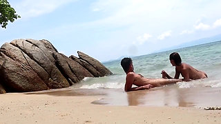 A lonely beach in Thailand