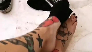 Your Italian Goddess Taking My Sweaty Vans off