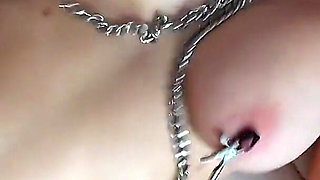 Chained to the Railing and Used!