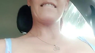 Flashing Big Tits in Public