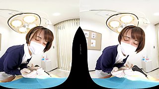 Japanese Nurse VR Short Hair With POV Heat