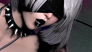 POV - Stellar Blade's Eve & Nier Automata's 2b - JAV Mocapped Sex Scene - Experimental Scene V3