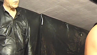 Masked Mature MILF Endures Nipple Clamps and Spanking