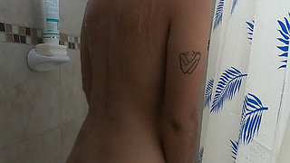 Taking Shower and Playing with Vibrator