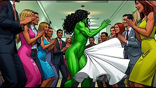 Slutty She-hulk Nudity. Cartoon