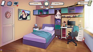 EroticGamesNCs Cartoon MILF Roommate Pounds Cucumber Deep in Kitchen with Intense M