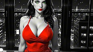 Busty hot babe enjoys wild erotic night in Sin City (AI Sex)