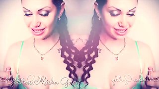 Mesmerizing eye contact & lips & titties & Jerk Off Instructions