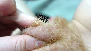 Showing You My Hairy Pussy up Close