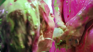 Clothed Fetish Lesbian Pissing Shower