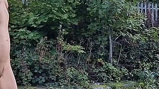 Risky Outdoor Nudity, Gaping Showing Cervix and Pissing