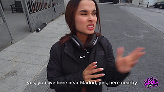 Latina Model Fucks a Tourist in Madrid! - Abella Olsen