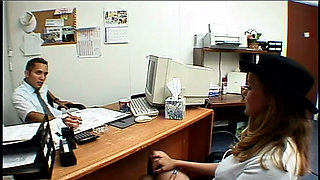 Busty Blonde Secretary Fucked Hard On Office Desk